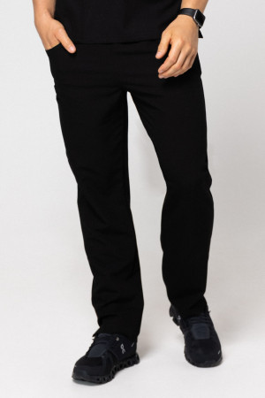 Spodnie Medyczne Męskie - Scrubs Cozy Black - S