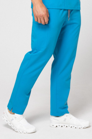 Spodnie Medyczne Męskie - Scrubs Cozy Ocean - S