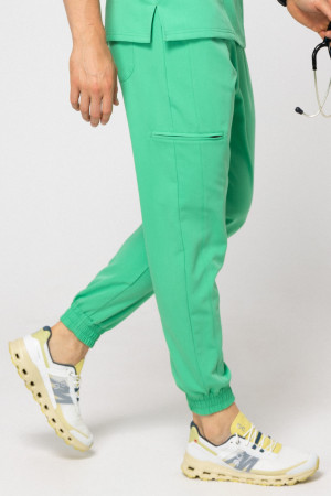 Spodnie Medyczne Męskie - Scrubs Sporty Light Green - S