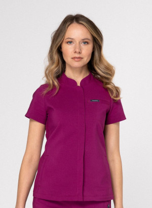 Zestaw medyczny damski, Scrubs Classy Plum- Komplet