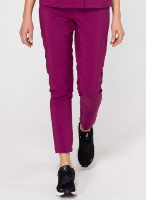 Spodnie Medyczne Damskie – Scrubs Classy Plum - XXS, Regular