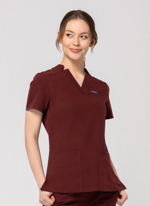 Zestaw medyczny damski, Scrubs Comfy Wine- Komplet