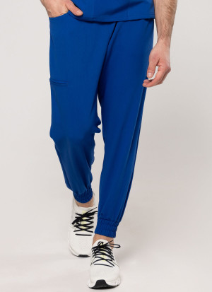 Spodnie Medyczne Męskie - Scrubs Sporty Deep Blue - S