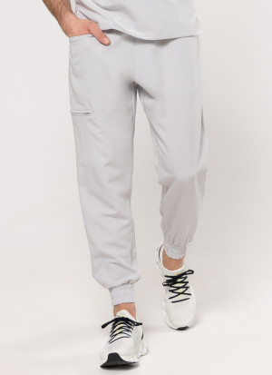 Spodnie Medyczne Męskie - Scrubs Sporty Light Gray New - 2XL