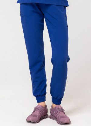 Spodnie Medyczne Damskie – Scrubs Comfy Deep Blue - XS