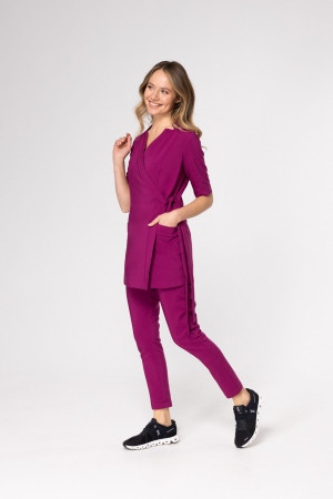 Żakiet Medyczny Damski - Classy Plum - XXS