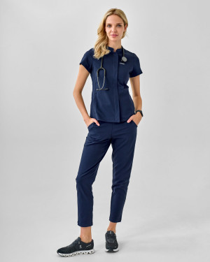Zestaw medyczny damski, Scrubs Classy Navy- Komplet