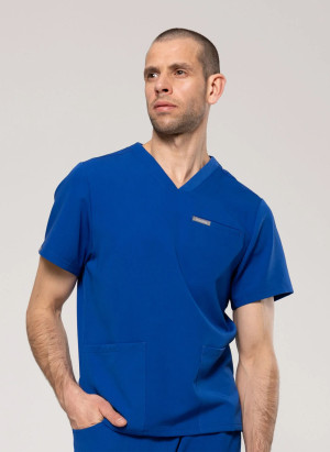 Zestaw medyczny męski, Scrubs Sporty Deep Blue- Komplet