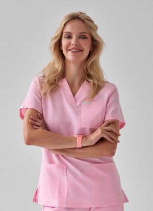Bluza Medyczna Damska – Scrubs Comfy Rose - XXS