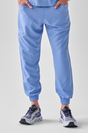 Spodnie Medyczne Męskie - Scrubs Sporty Baby Blue - M