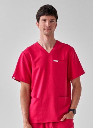 Bluza Medyczna Męska - Scrubs Sporty Cherry - S