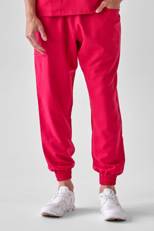 Spodnie Medyczne Męskie - Scrubs Sporty Cherry - S