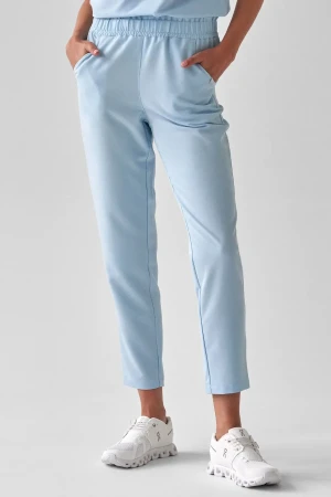 Spodnie Medyczne Damskie – Scrubs Basic Sky - XXS