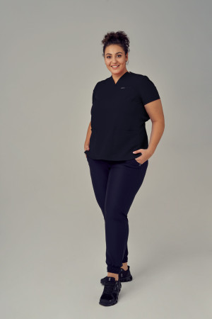 Bluza Medyczna Damska – Scrubs Comfy Graphite - 2XL