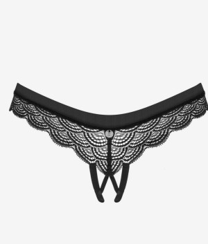 Obsessive Chemeris figi otwarte M/L czarny