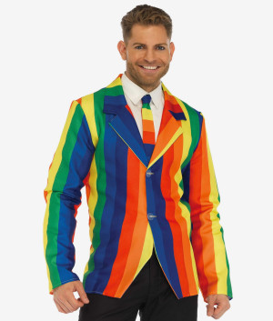 Leg Avenue tęczowa marynarka LGBT Różnokolorowy