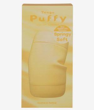 Tenga Puffy masażer miękki silikonowy żółty