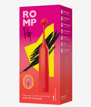 Romp Pop masażer punktowy z wymiennymi końcówkami czerwony