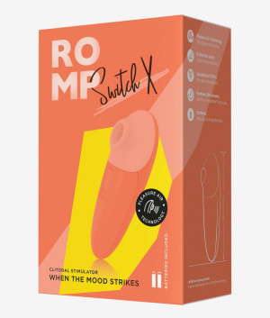 Romp Switch X masażer z technologią pulsacji powietrza pomarańczowy