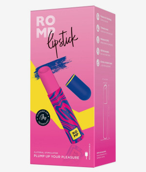 Romp Lipstick masażer kompaktowy z technologią pulsacji powietrza niebieski