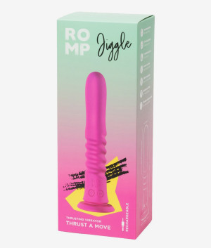 Romp Jiggle masażer z ruchem posuwisto zwrotnym różowy