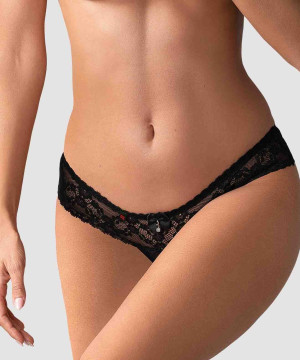 Obsessive stringi S/M (czarne)
