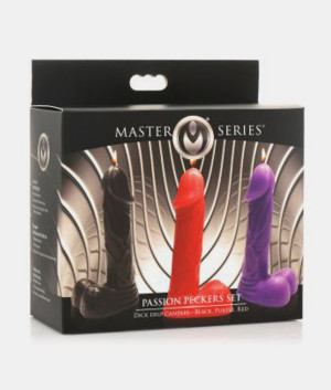 Master Series Passion Peckers Set Drip świeczki w kształcie penisa