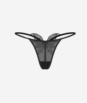 Obsessive Veyane stringi S/M czarny