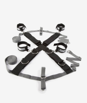 Fifty Shades of Grey The Official Pleasure Collection Keep Still Over The Bed Cross Restrain (zestaw do wiązania do łóżka)