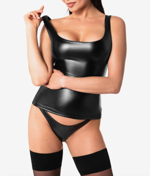 Noir Handmade F346 Top powerwetlook - L czarny