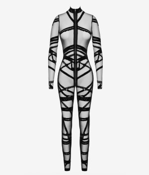 Noir Handmade Bondesque Catsuit F357 XS czarny