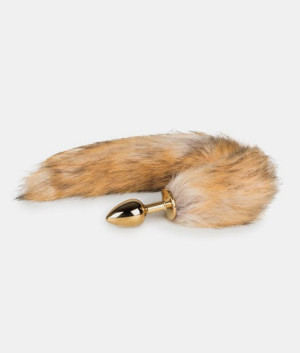 Fox Tail Plug No.1 korek analny z lisim ogonem (złoty)