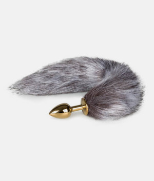 Fox Tail Plug No.5 korek analny z lisim ogonem (złoty)