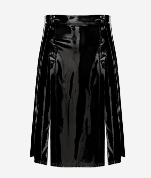 Noir Handmade Empire PVC Skirt czarny