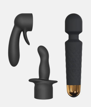 Marc Dorcel Kit Wanderful masażer różdżkowy + nakładane końcówki