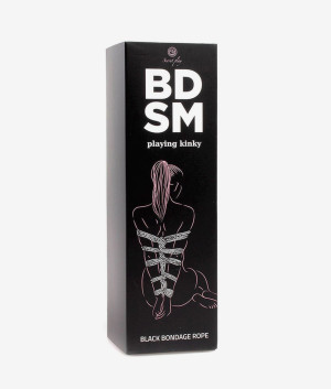 Secret Play BDSM Black Bondage Rope lina do wiązania