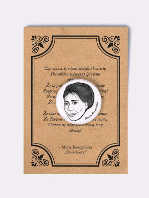 MARIA KONOPNICKA / przypinka