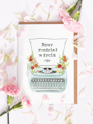 NOWY ROZDZIAŁ ŻYCIA / kartka ślubna