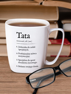 TATA / DEFINICJA TATY / kubek biały z uchem