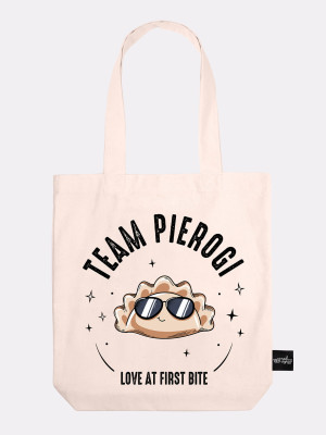 TEAM PIEROGI / torba bawełniana / ecru