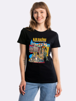 KRAKÓW – MAGICAL CITY IN POLAND / koszulka damska / czarna