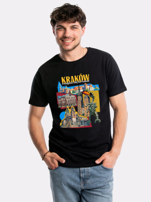 KRAKÓW – MAGICAL CITY IN POLAND / koszulka męska / czarna
