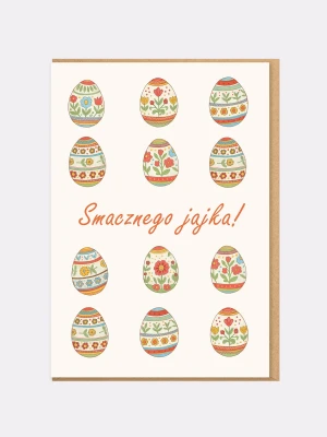 SMACZNEGO JAJKA / kartka wielkanocna