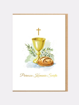 KIELICH / kartka na komunię świętą