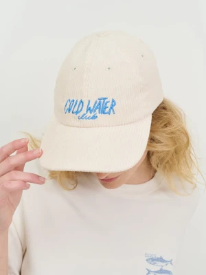 COLD WATER CLUB / haftowana czapka z daszkiem / beżowa