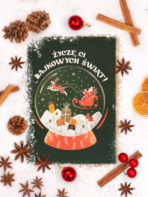 BAJKOWYCH ŚWIĄT / kartka bożonarodzeniowa