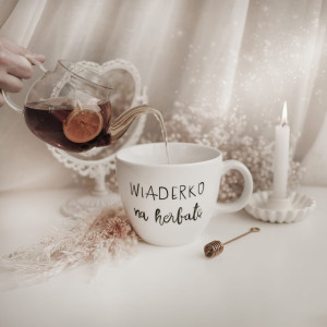 Litrowy kubek na prezent Wiaderko na herbatę