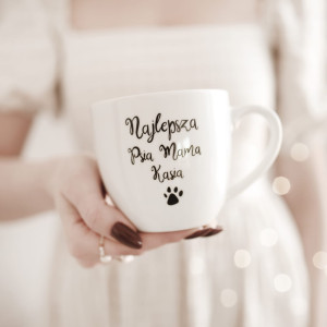 Kubek 300 ml - Najlepsza Psia Mama + Imię