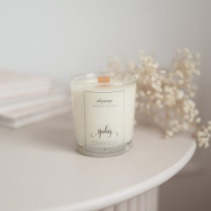 Aromatyczna świeca sojowa w szklance 180 ml - Zapach palo santo spokój na święta dla miłośników relaksu