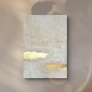 Prezent dla Mamy - Sunset 70x100 - NA ZAMÓWIENIE - wybór rozmiaru - obraz strukturalny ze złotem, abstrakcja, ręcznie malowany